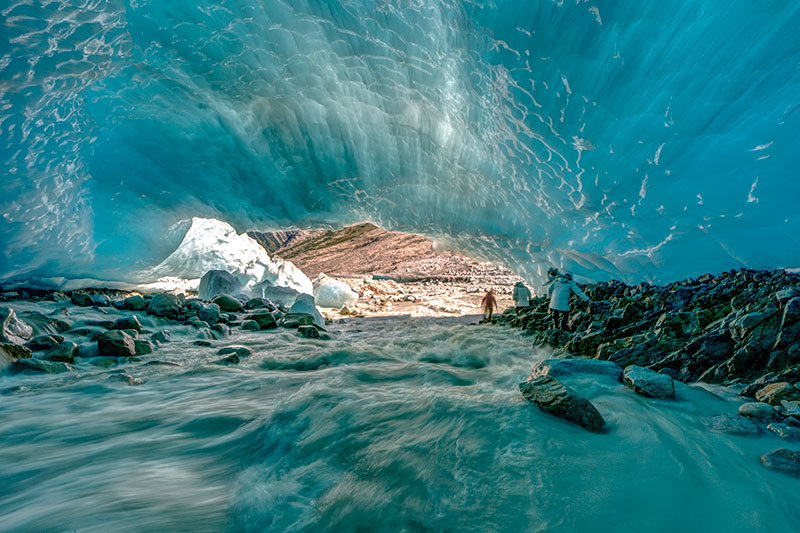 Helicopter Tour. No Limits Heli Adventures. Ice caves.