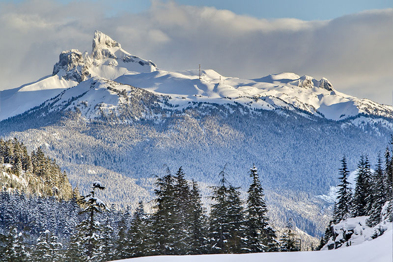 Canadian Snowmobile Adventures, Blackcomb Mountain, winter.